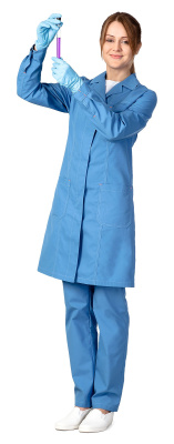 Халат голубого цвета